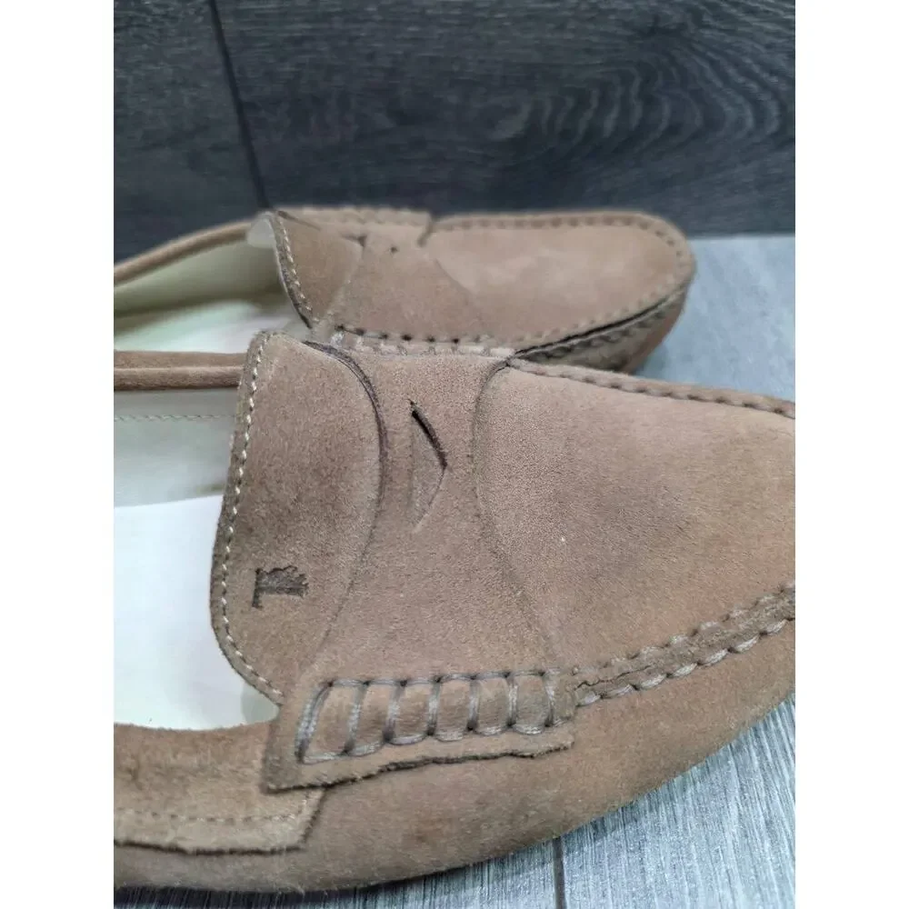 Tod's Gommino suede loafers classic penny slot TAN COLOR size 39 1/2 S000147
